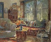 Colin Campbell Cooper Cottage Interior oil on canvas